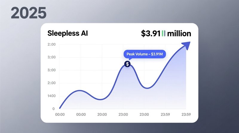 Sleepless AI Sees $3.91M in 24-Hour Trading Volume Amid Market Fluctuations