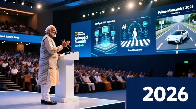 PM Modi Launches AI Impact Summit 2026 in Delhi: Focus on Future Skills and Road Safety